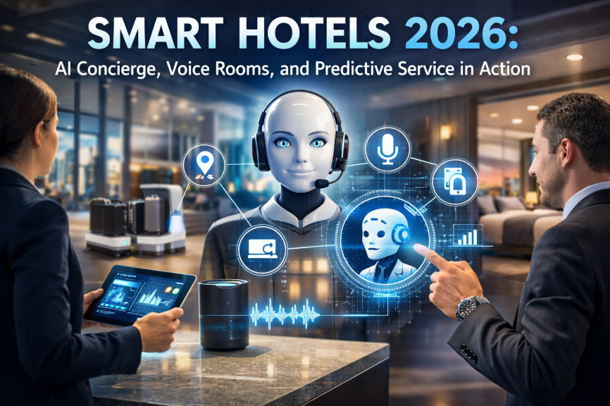Smart Hotels 2026: AI Concierge, Voice Rooms, and Predictive Service in Action