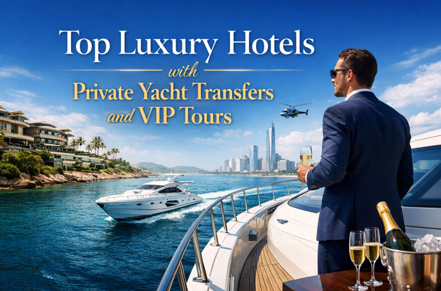 Top Luxury Hotels with Private Yacht Transfers and VIP Tours